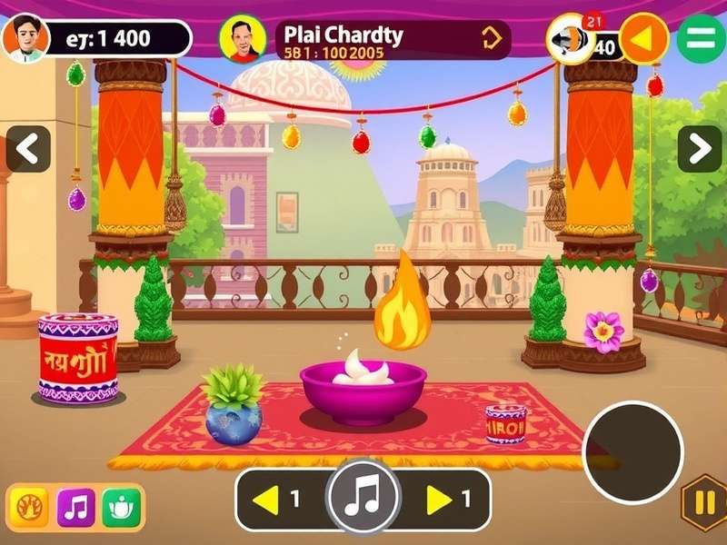 Holi Grand Celebration colorful gameplay screenshot