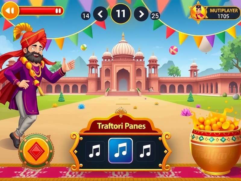 Holi Grand Celebration traditional music interface